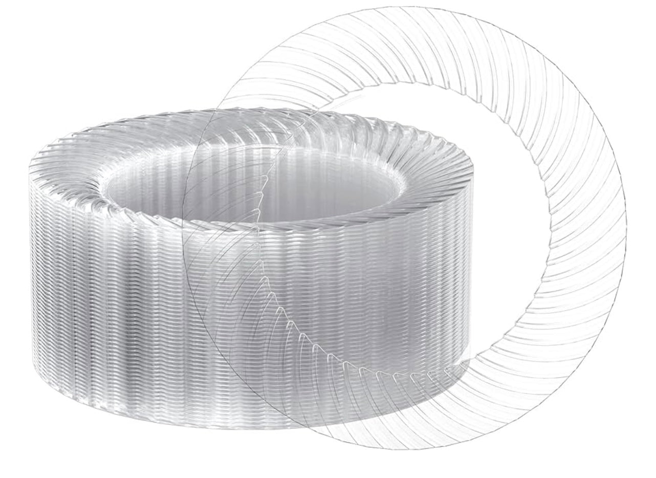 FOCUSLINE Clear Dinner Plates.