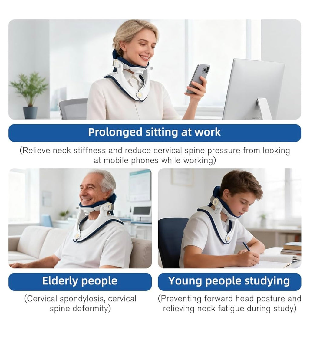 Neck stretcher cervical traction device