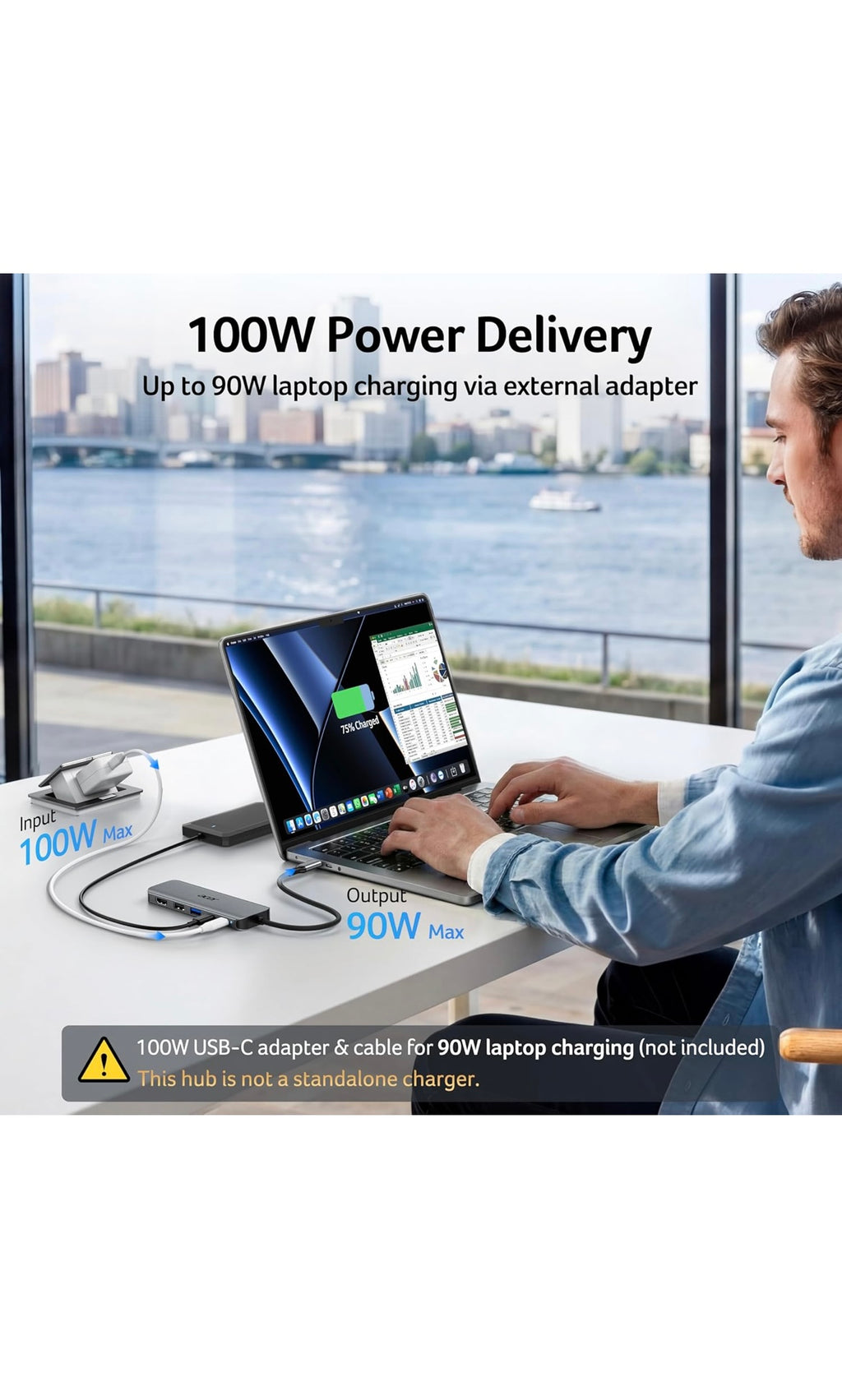 Acer usb c hub 5 in 1 usbc to hdmi adapter with 4k@60Hz