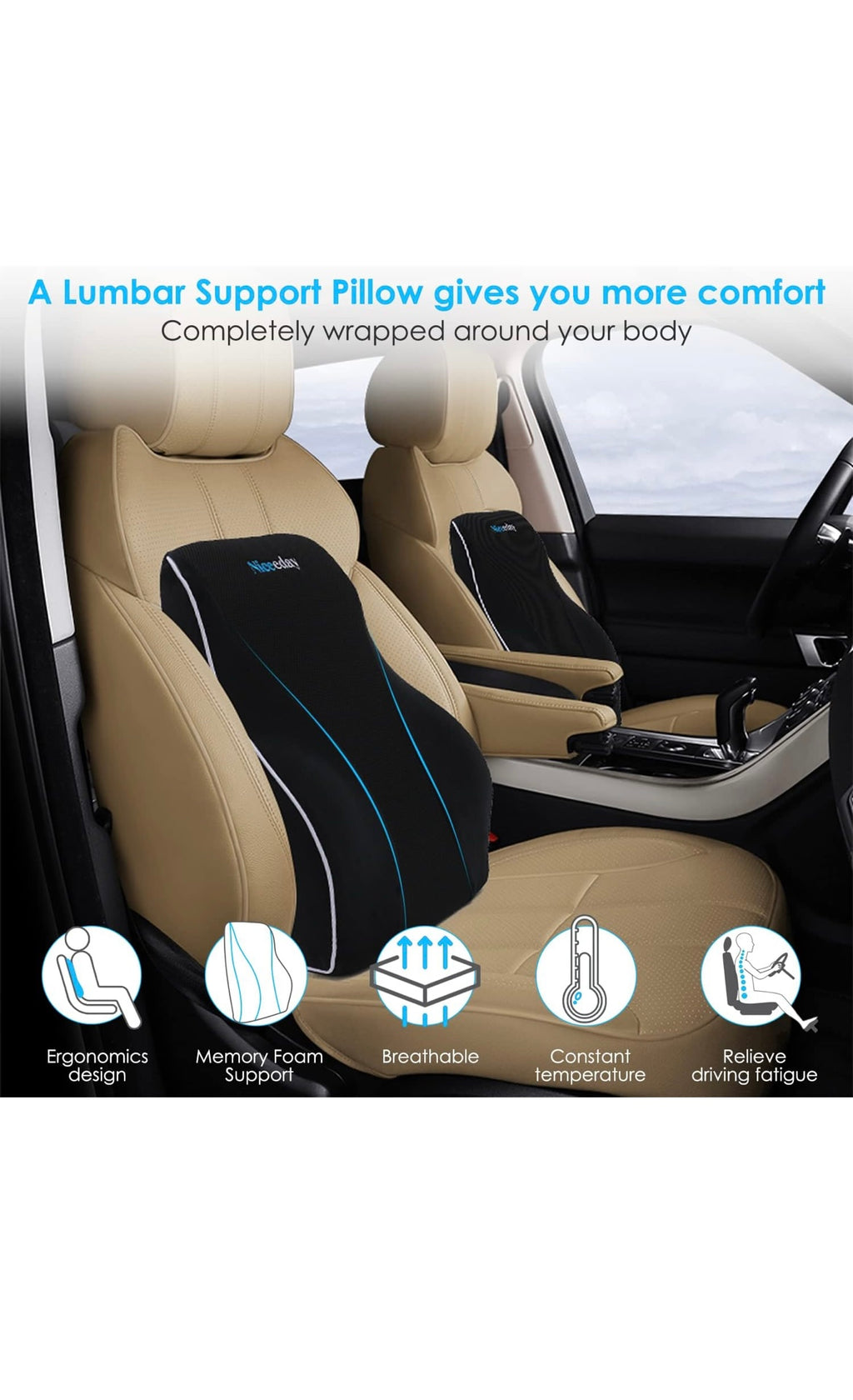Niceeday lumbar support pillow