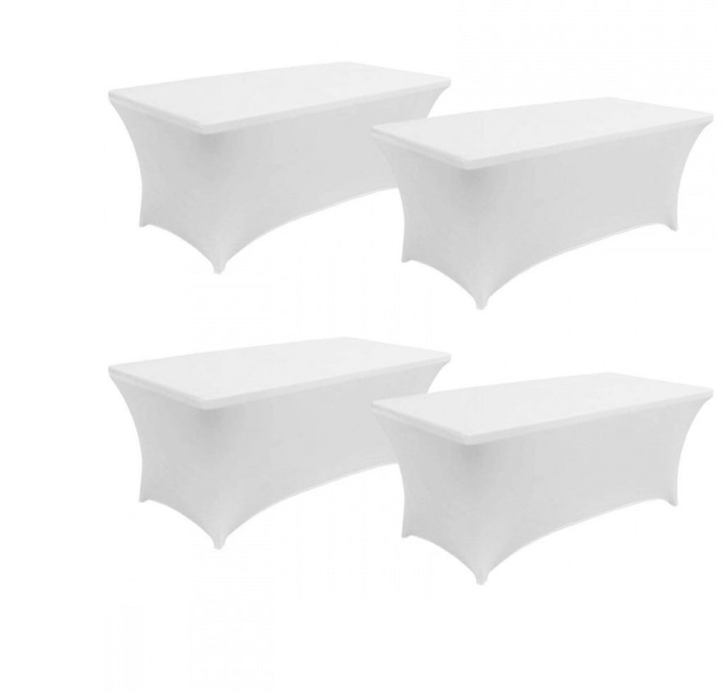 4-Pack Brillmax 6ft Spandex Table Covers.
