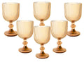 Set of 6 vintage wine glasses.