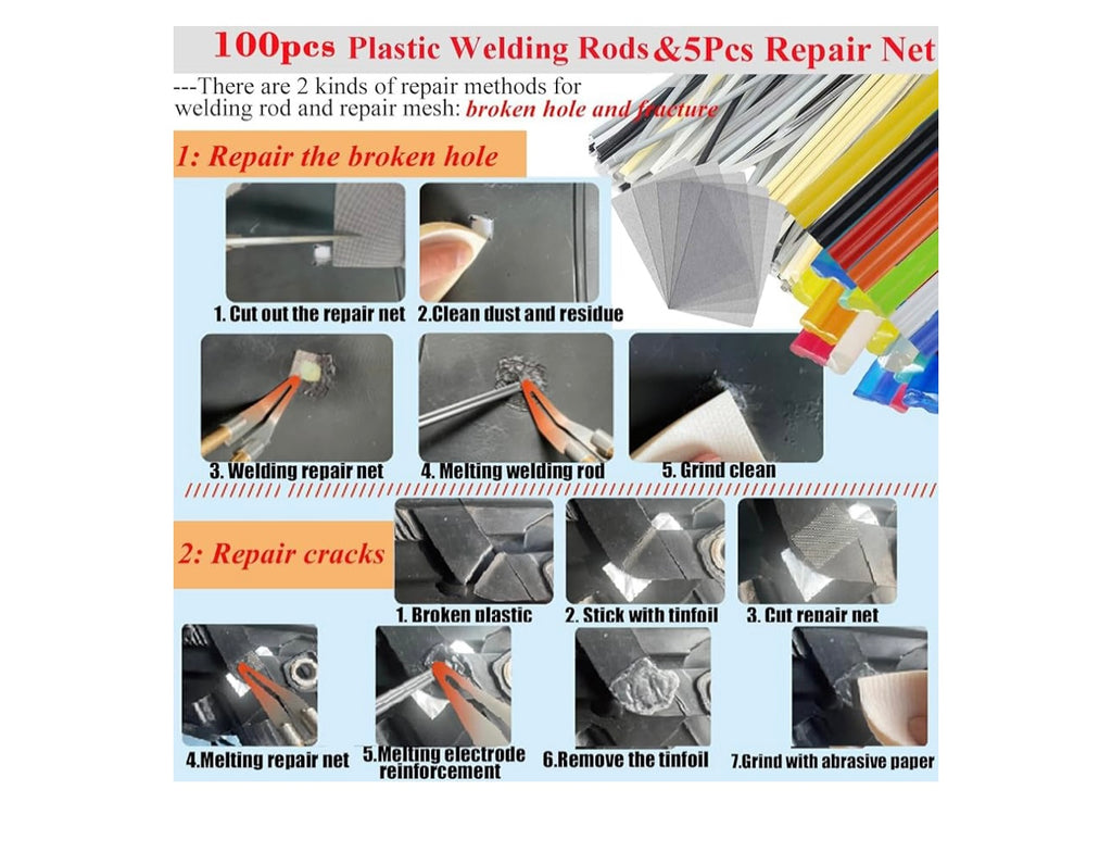 Upgraded 220watt Plastic Welder repair kit.