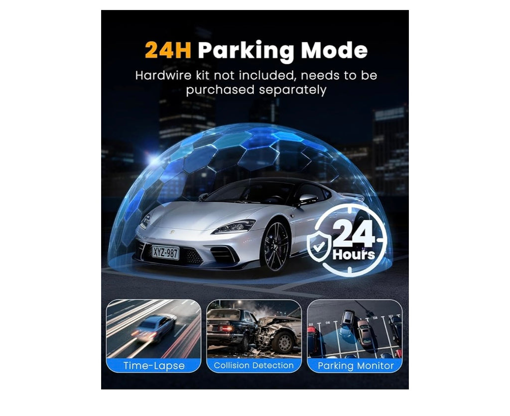 Dash cam front rear inside