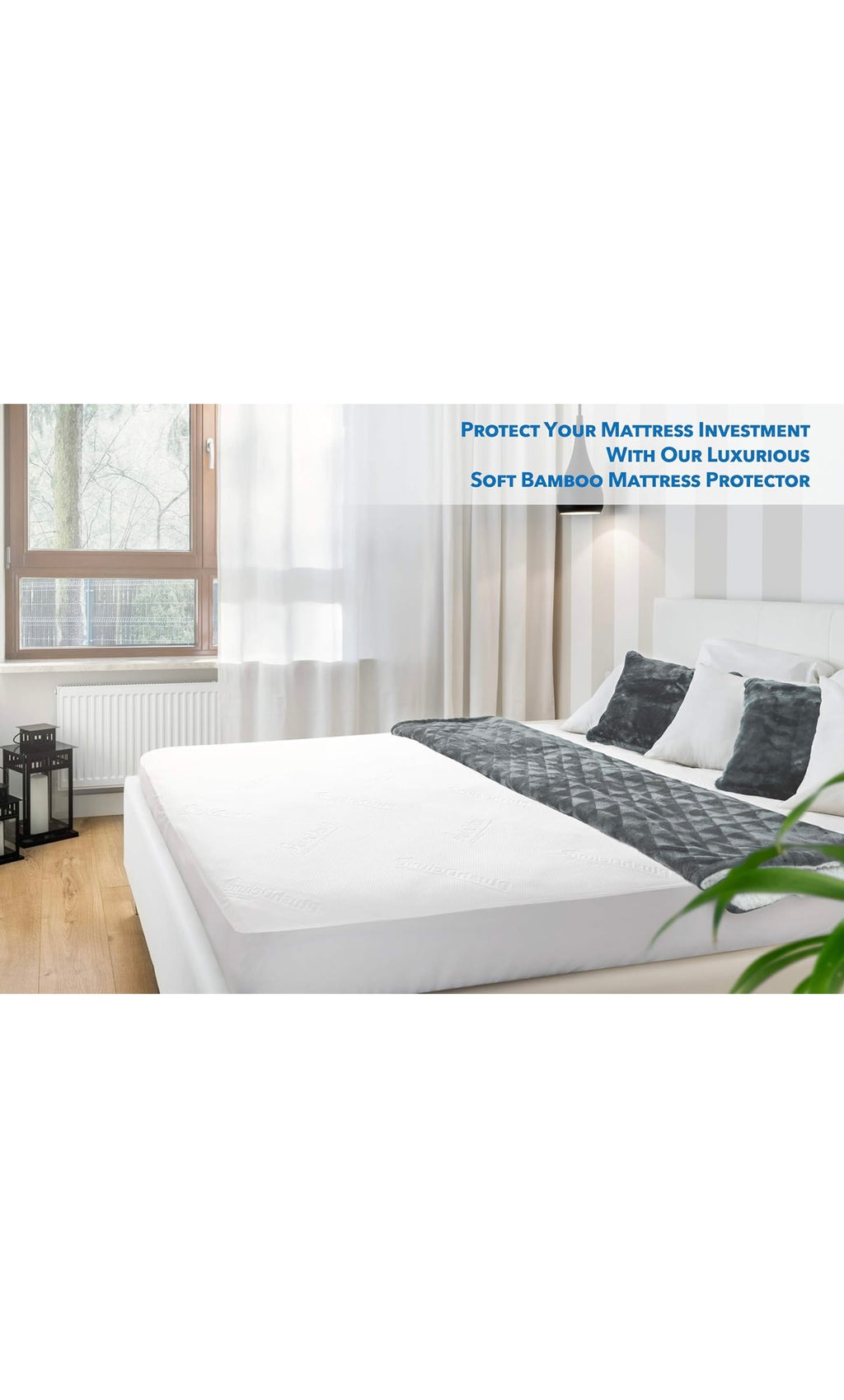 Bamboo mattress protector king size