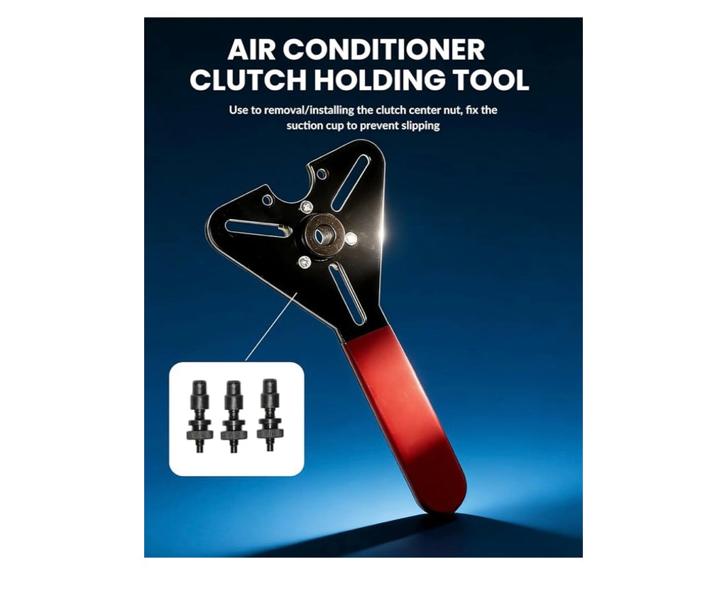 Air conditioner clutch holding tool set