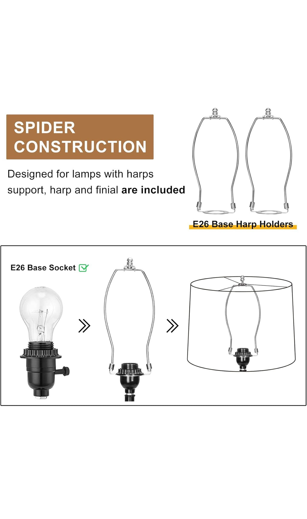 Fabric lamp shades 2 pack