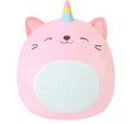 Finebee Unicorn Cat Microwavable Heating Pad for Period Cramps, Cute Unicorn Cat Plush, Weighted Stuffed Animal Warm Gifts for Kids Adults 10 inch, 1.2 lbs