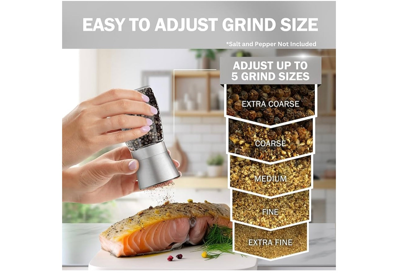 Home EC Original Salt and Pepper Grinders.