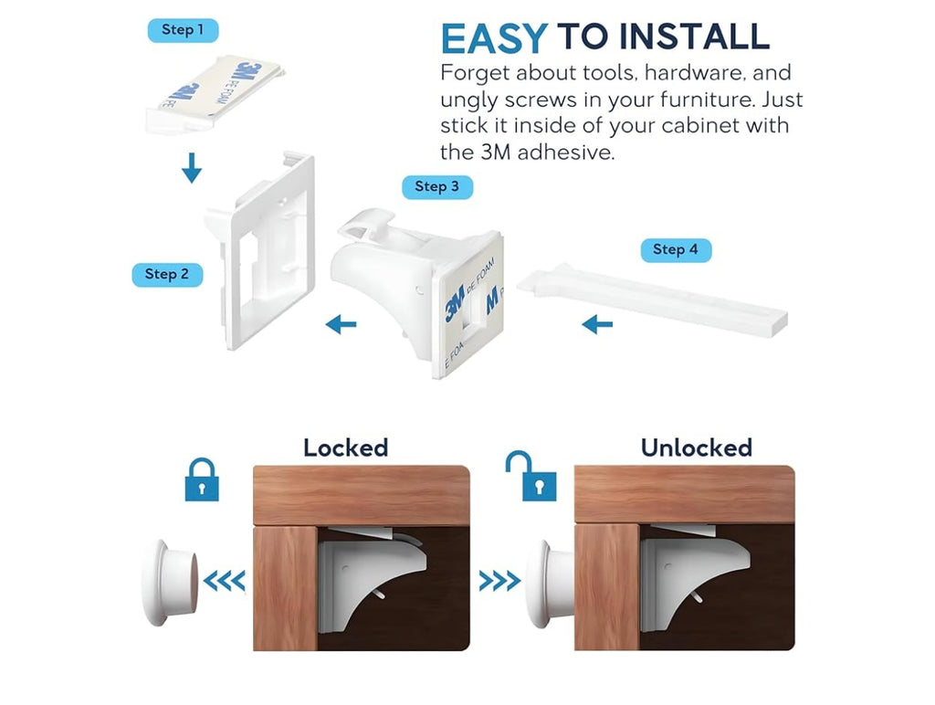 Baby Proof Me Magnetic Safety Locks.
