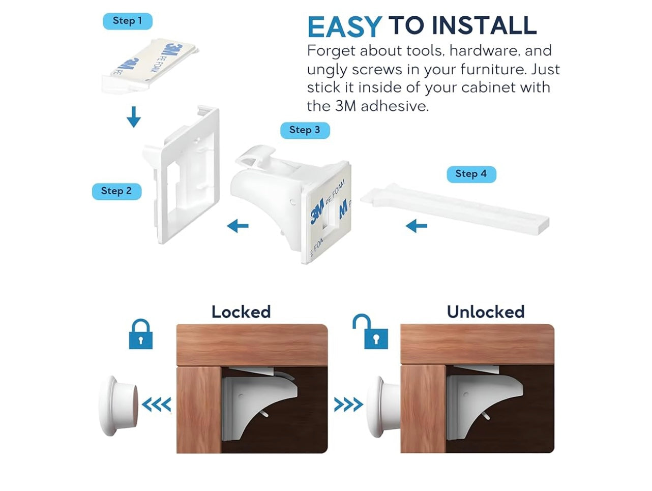 Baby Proof Me Magnetic Safety Locks.