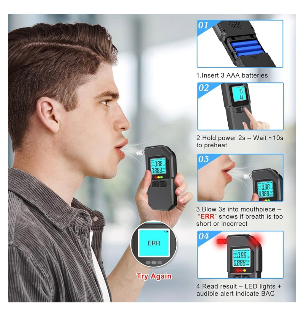 Breathalyzer alcohol tester