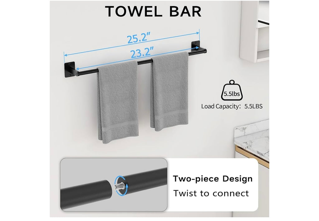 KLJKPA 10 piece Bathroom Accessories set