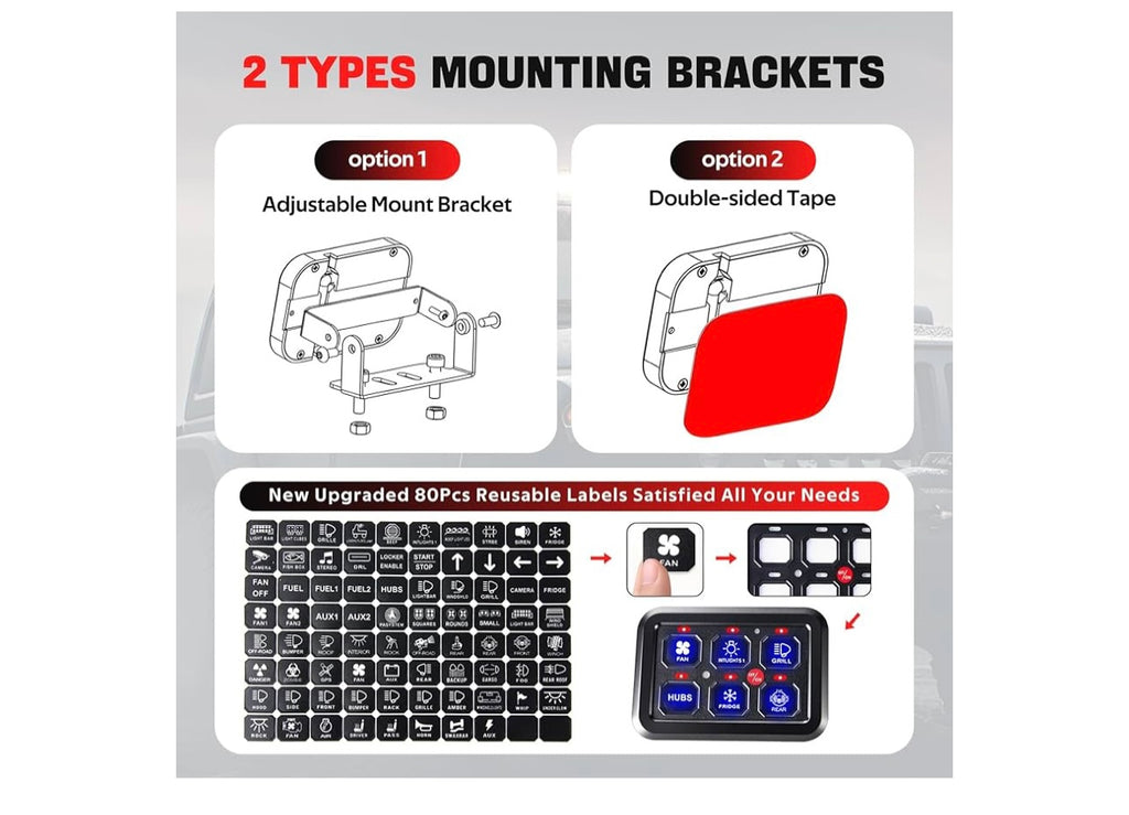 6 Switch Panel System Universal.