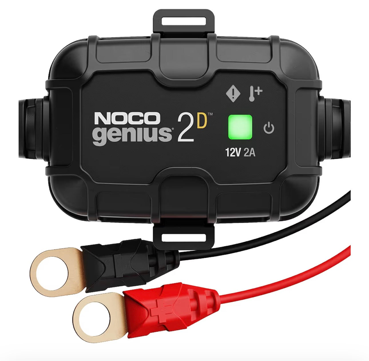 NOCO GENIUS2D: 2A 12V Smart Onboard Battery Charger - Direct-Mount Automatic Maintainer, Trickle Charger & Desulfator with Overcharge Protection & Temperature Compensation – for Lead-Acid Batteries