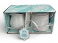 Sugar bowl and creamer set snowflake