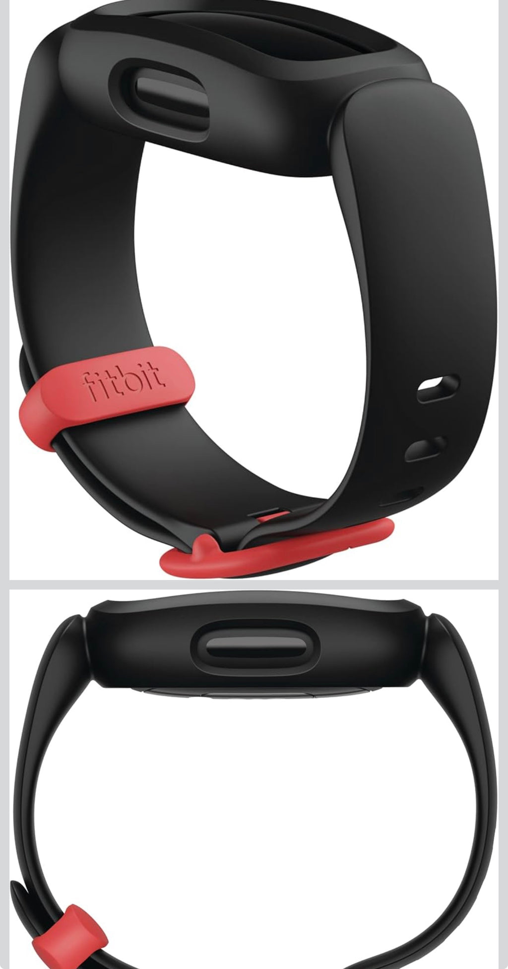 Fitbit Ace 3 Activity-Tracker for Kids 6+ One Size, Black/Racer Red