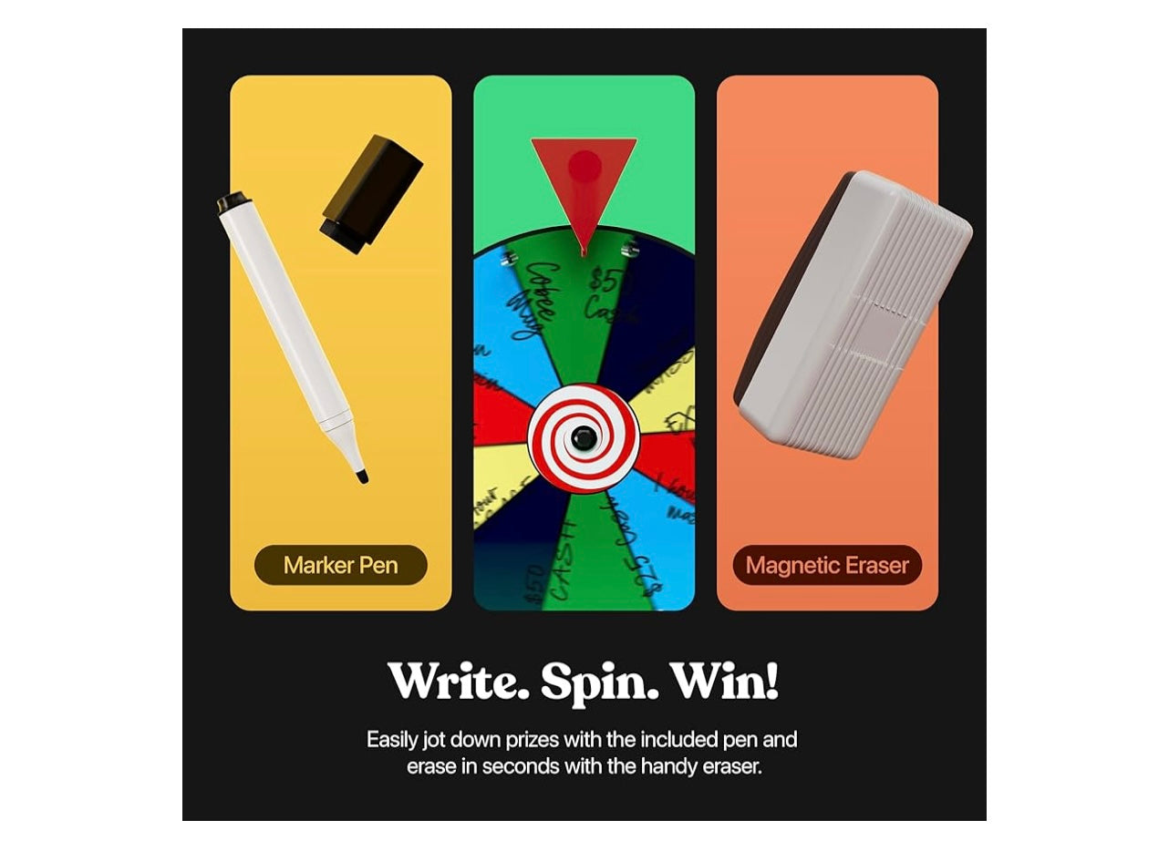 T-Sign 12 inch Heavy Duty Spinning prize wheel.