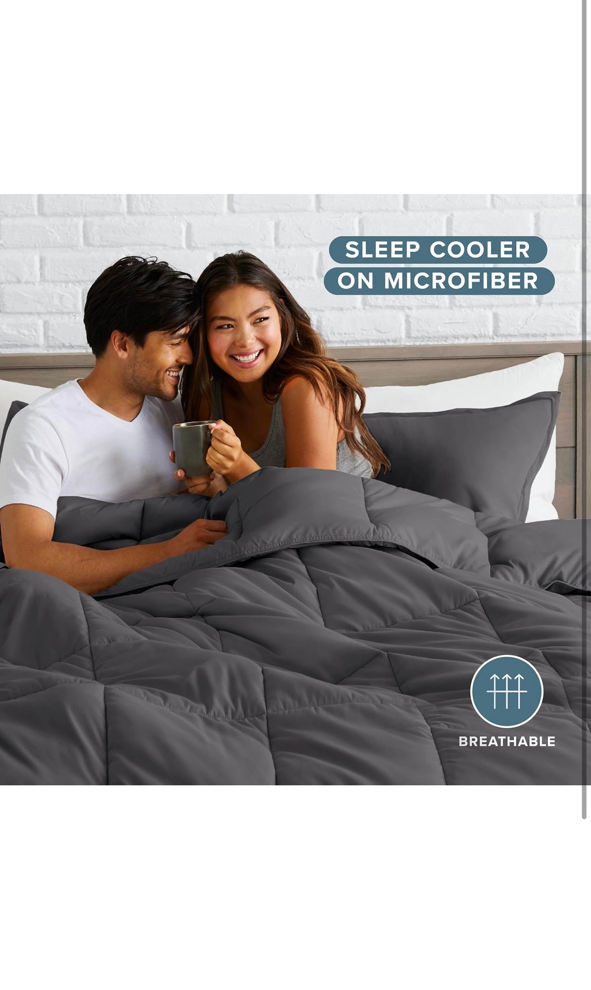 Bare home comforter set queen size