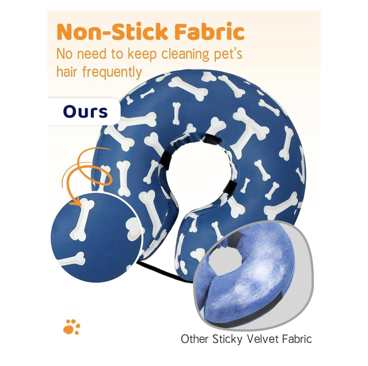 Supet Inflatable Dog Cone Collar.