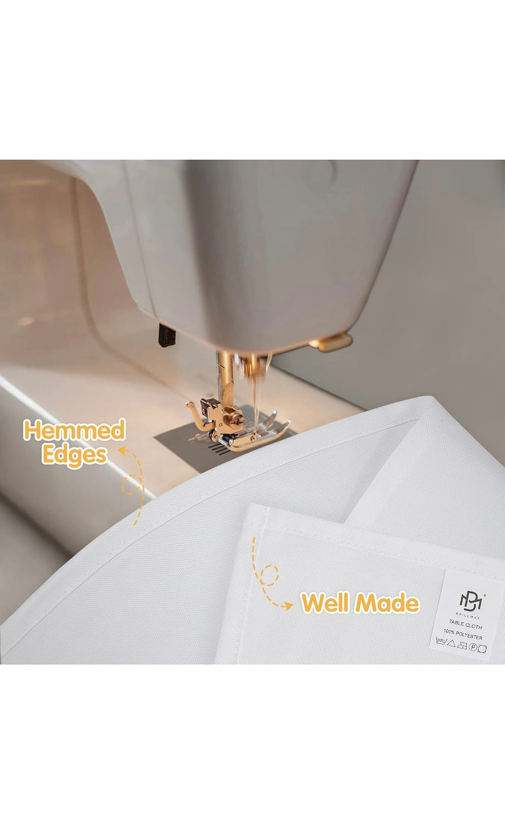 4 pack white tablecloths 90x132