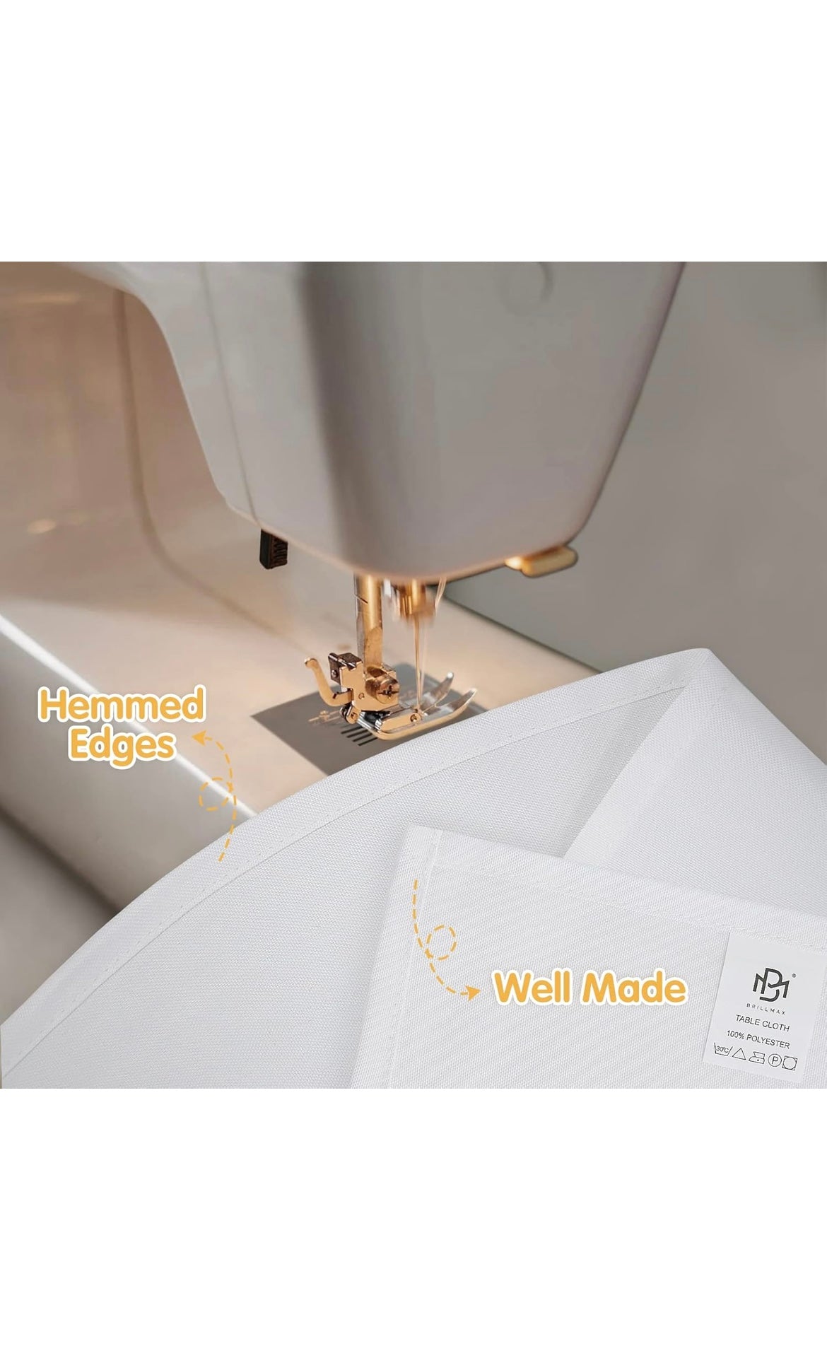 4 pack white tablecloths 90x132