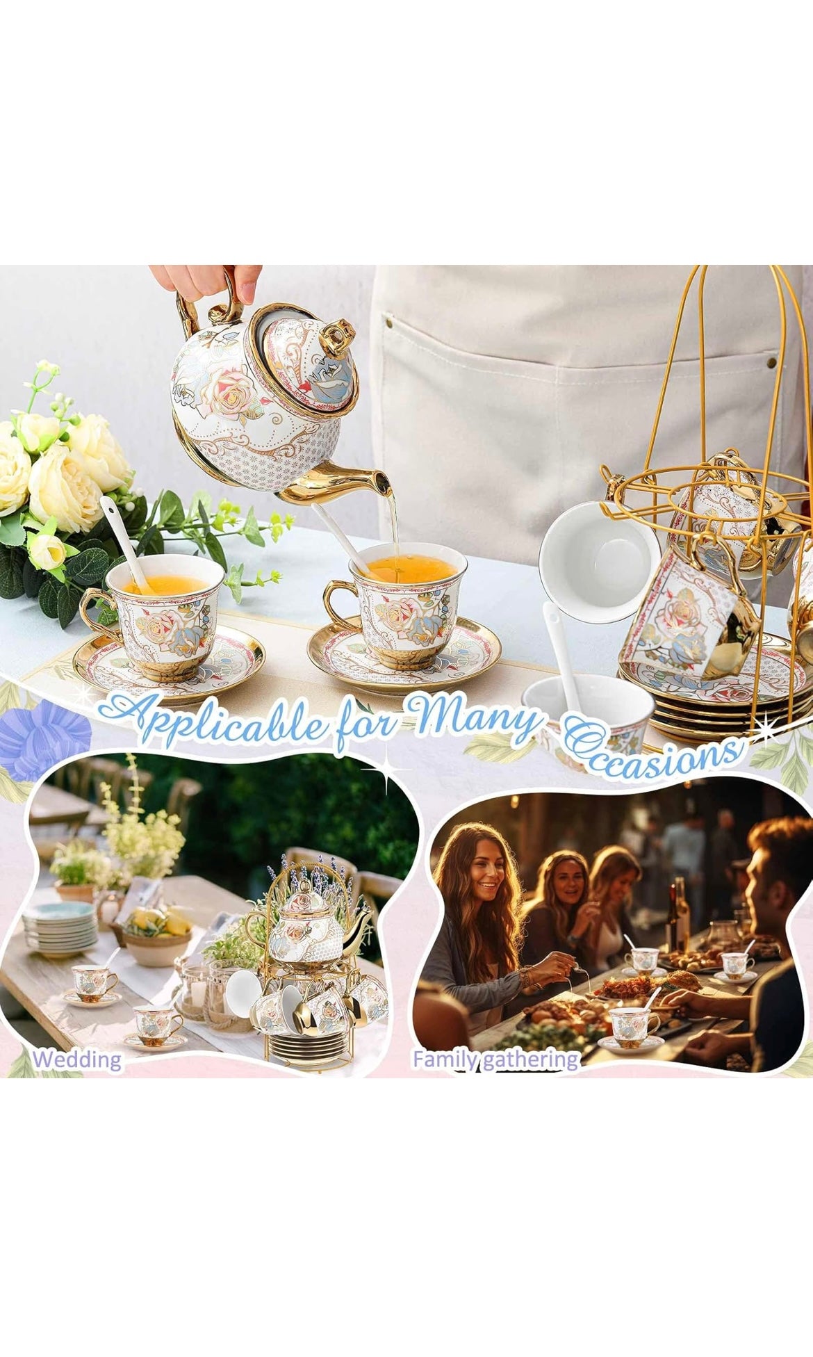 20 pcs porcelain tea set