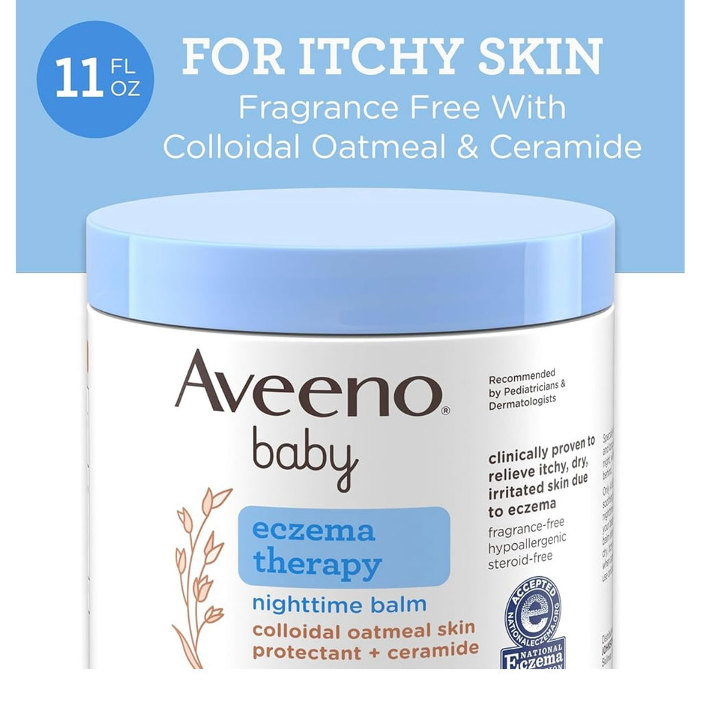 Aveeno Baby Eczema Therapy Nighttime Balm.