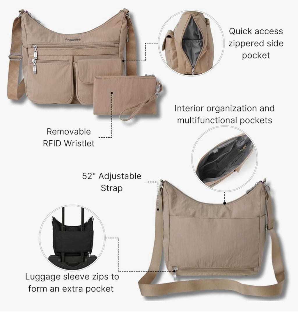 Baggallini Women’s Everywhere Bag Crossbody.