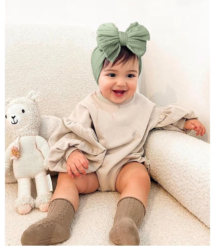 8 Niceye Handmade Baby Headbands Soft Stretchy Nylon Hair Bands with Bows for Newborn Infant Baby Toddler Girls