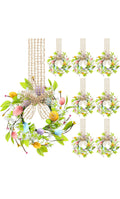 Small Easter wreaths 8 pcs