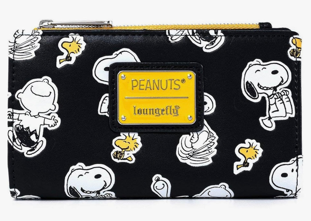 Loungefly Peanuts Snoopy and Woodstock all over print wallet.