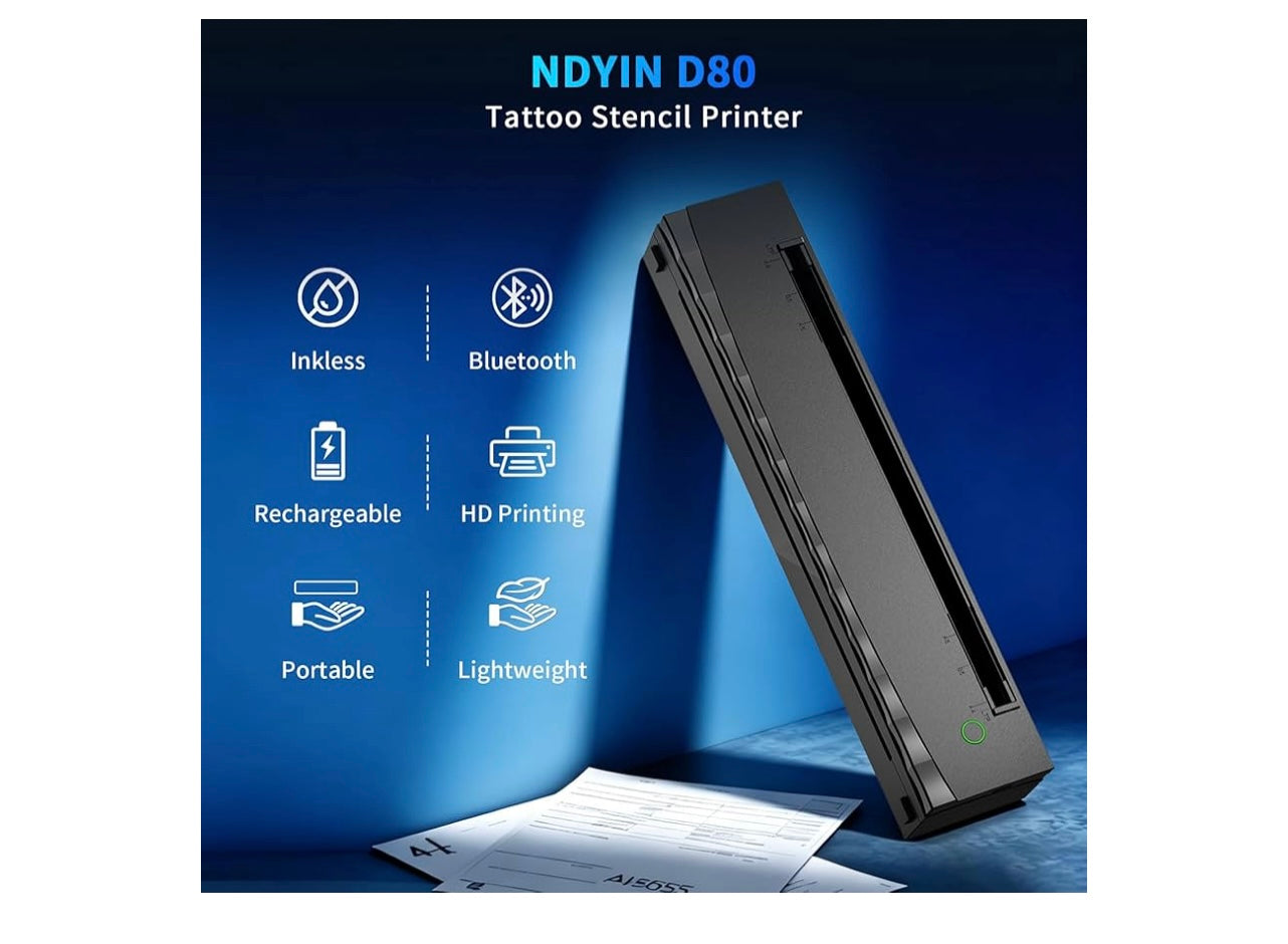 D80 Thermal Printer Portable Tattoo Printer.