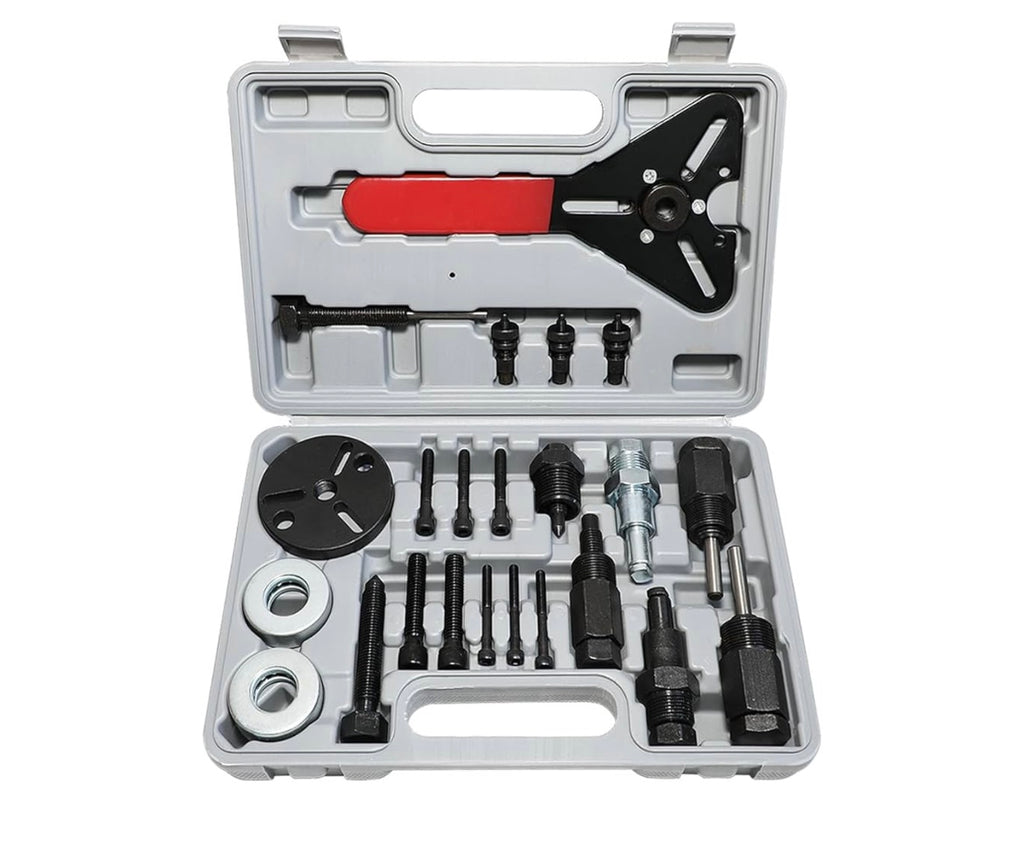 Air conditioner clutch holding tool set