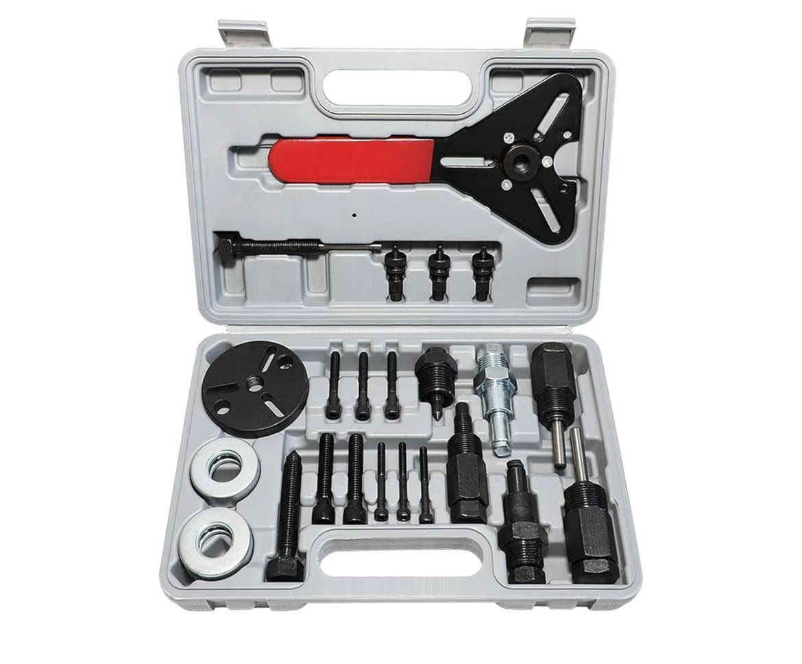 Air conditioner clutch holding tool set