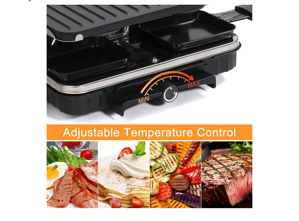 Voohek 2 in 1 Electric Raclette Grill