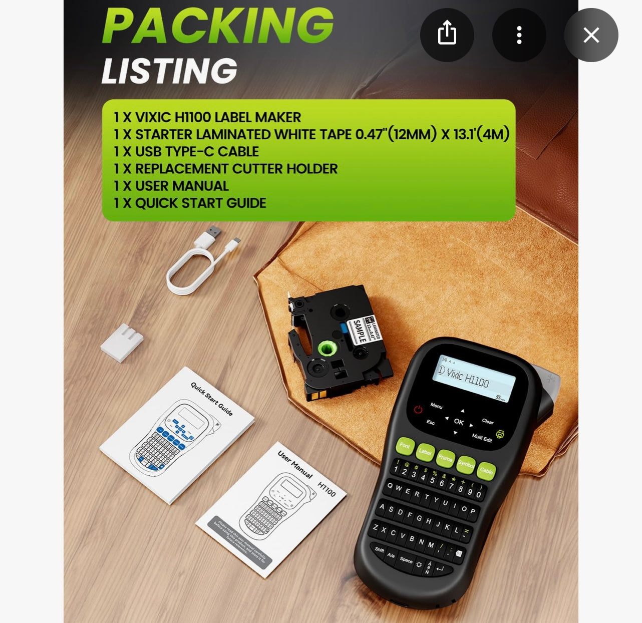 Vixic Label Maker Machine.