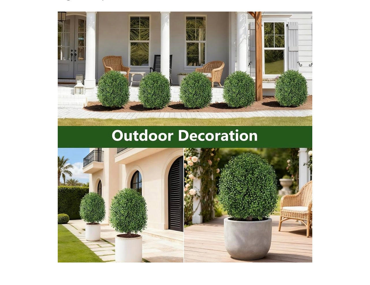 Inspring Artificial Boxwood Topiary Trees.