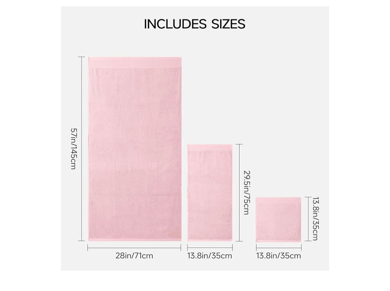 Redkiss 8-piece premium towel set.