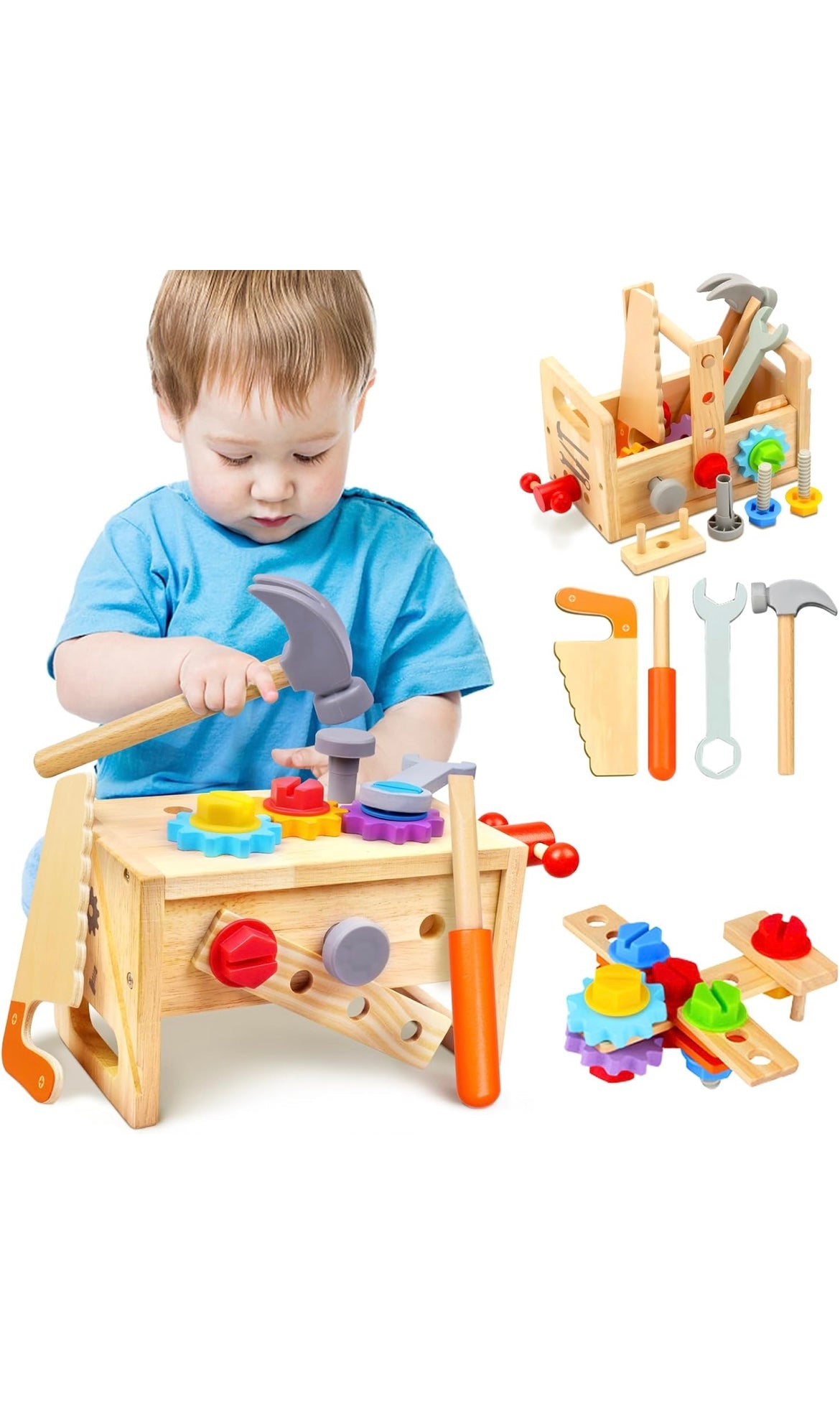 Kids tool set wooden