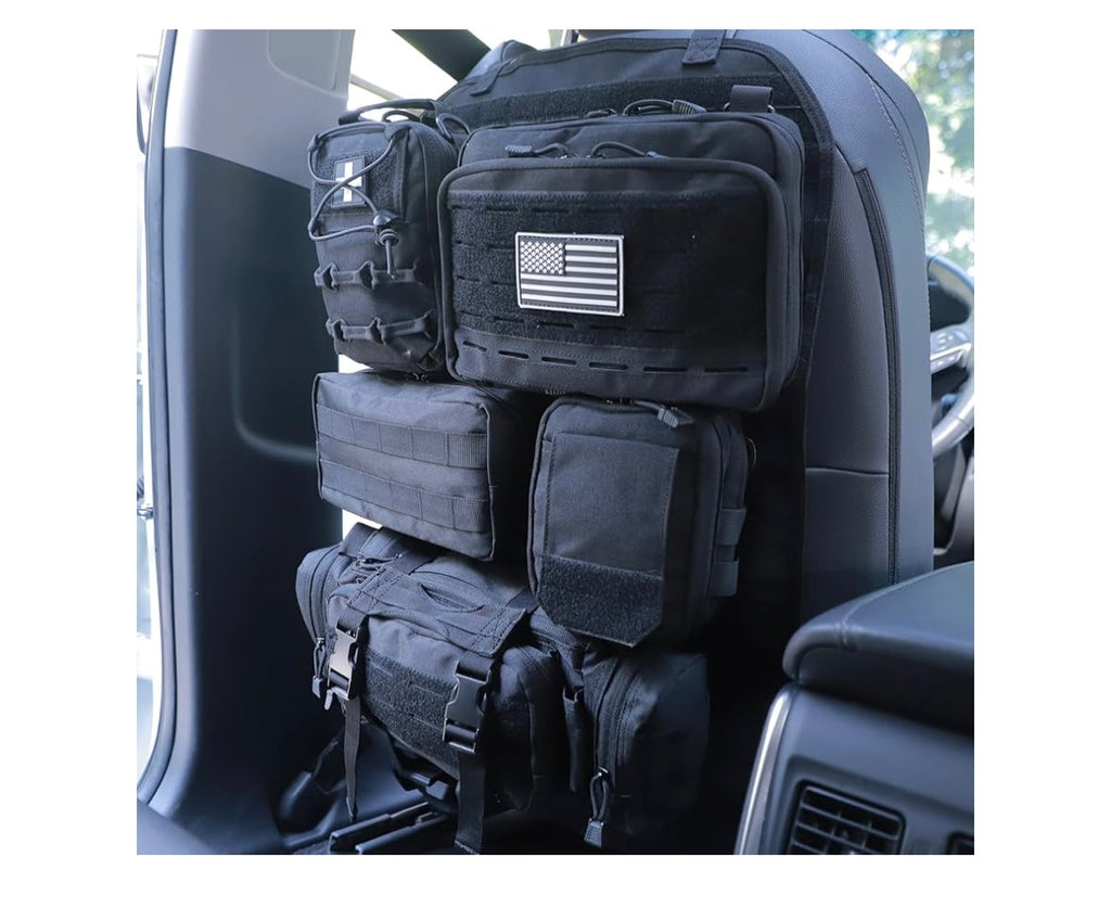 Car seat back organizer bag