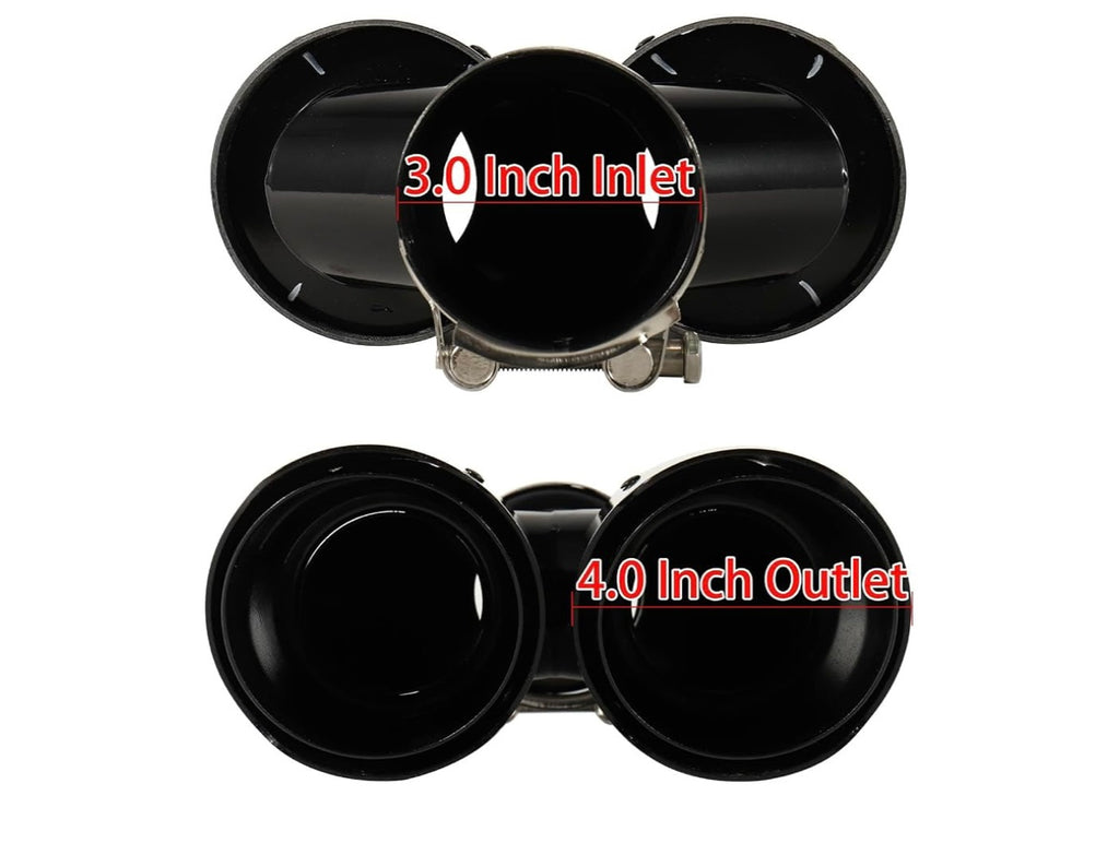Carbon fiber dual exhaust tip