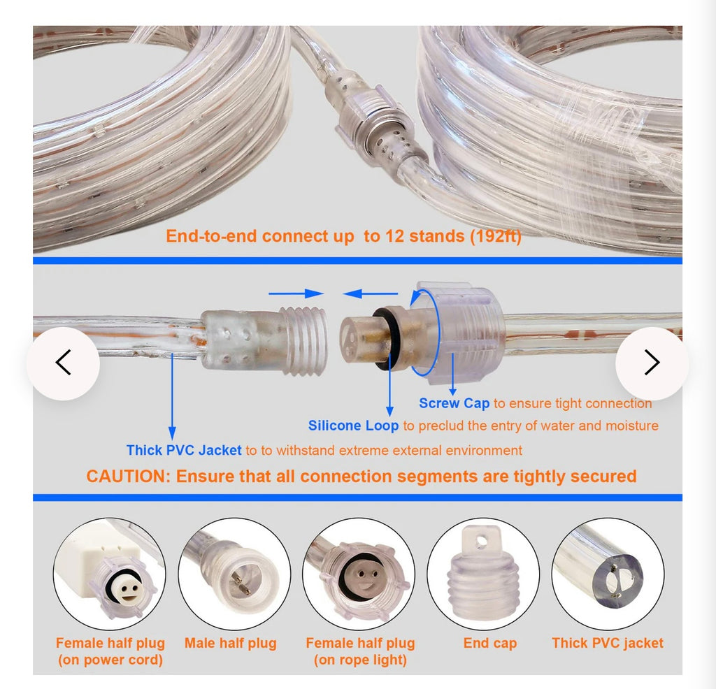 Areful 16ft LED Rope Light.