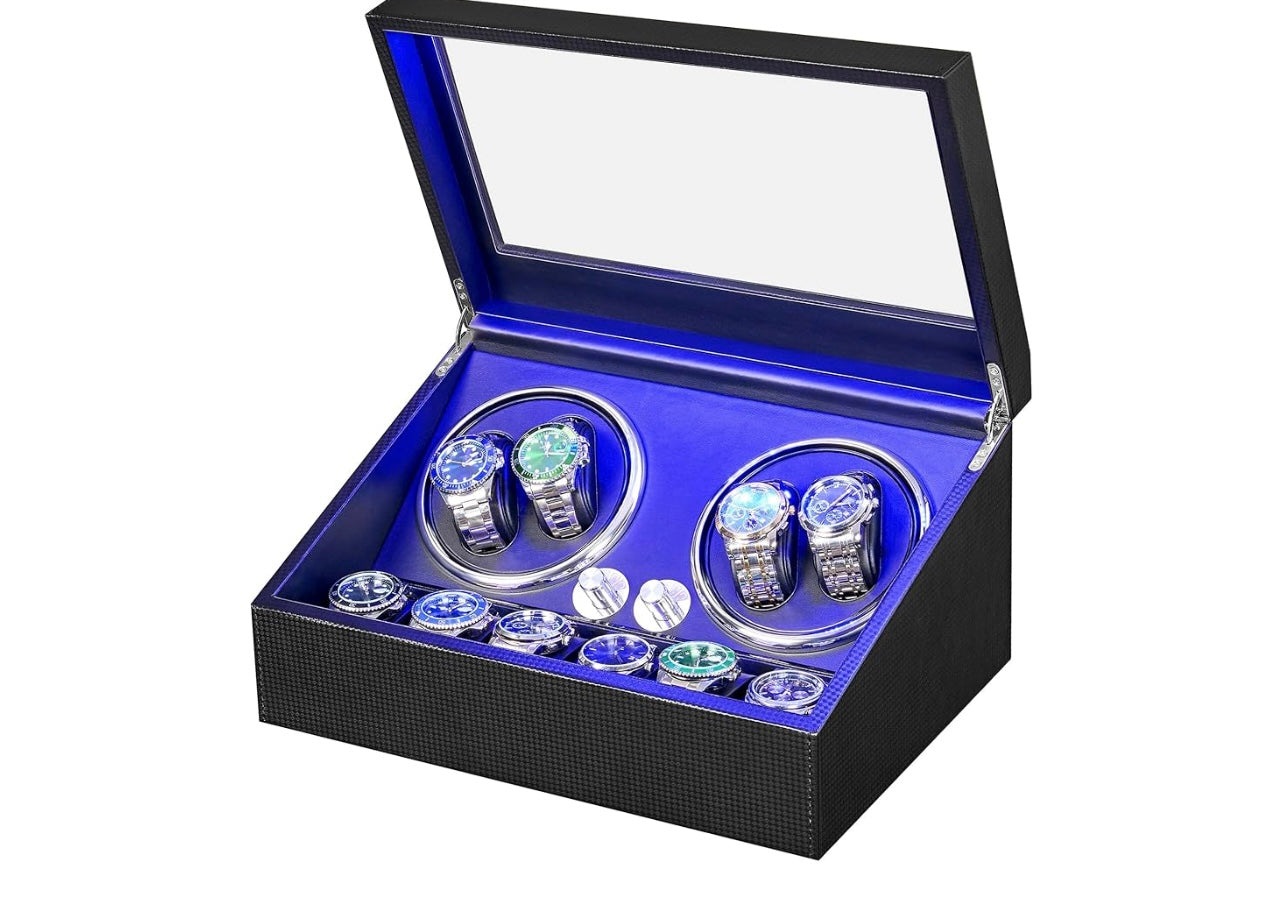 Anwbroad Carbon Fiber Automatic Watch Winder.