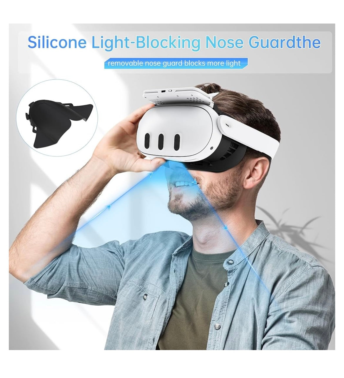 Face cover pad with cooling fan for meta quest 3