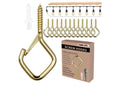 42pcs Metal Gold Eye Screw Hooks.