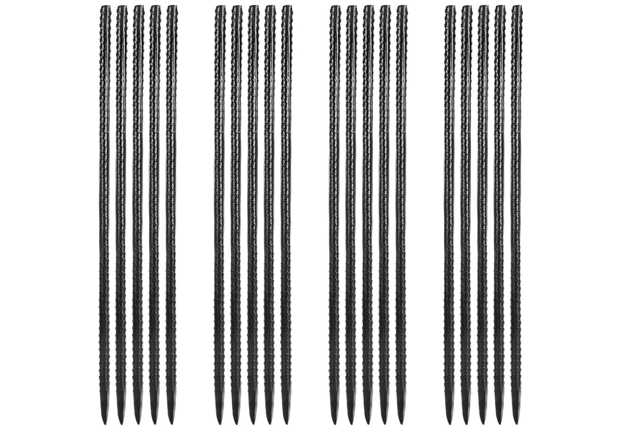 Starvast 20pcs 16inch Rebar Ground Stakes.