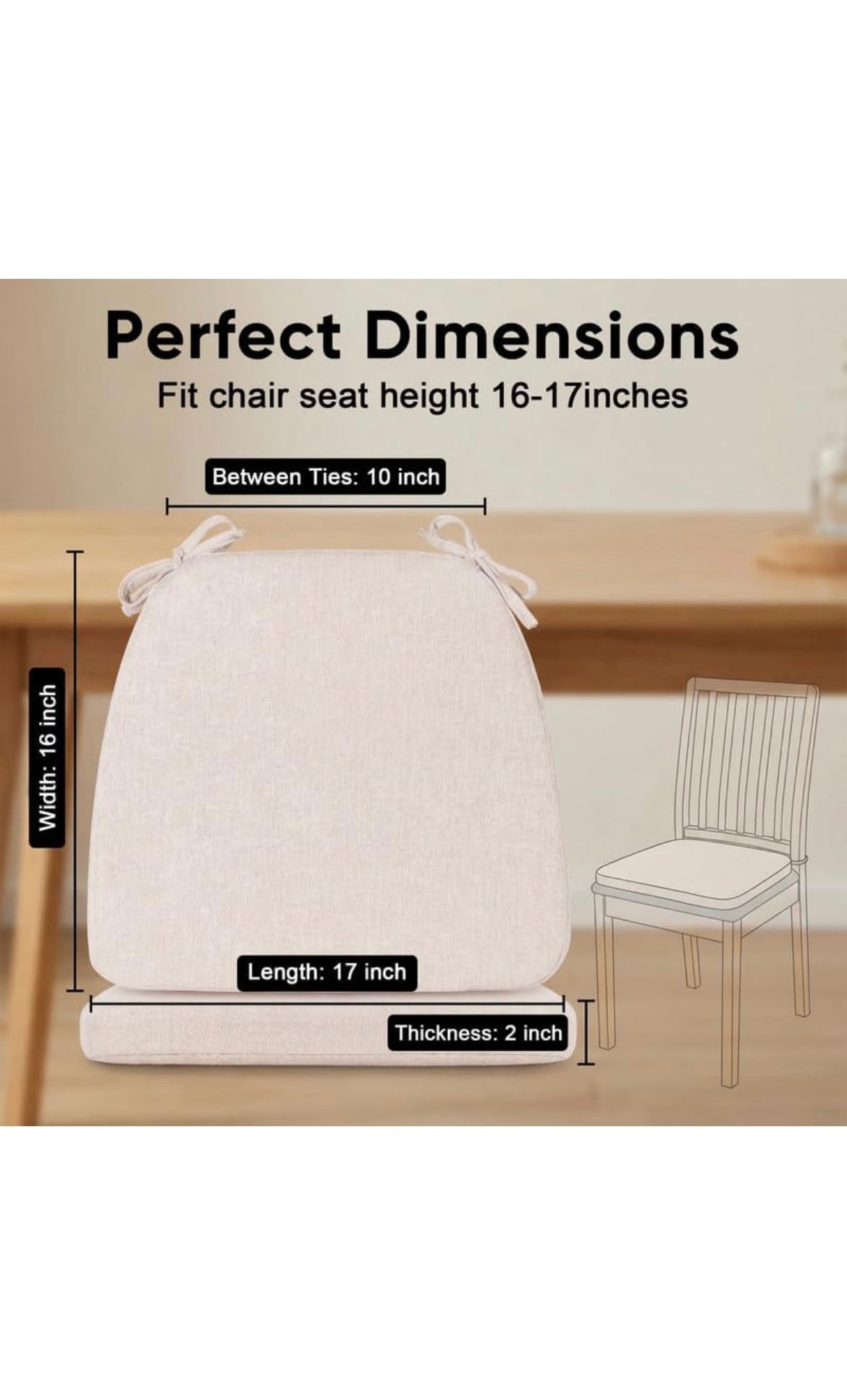 Chair cushions set of 4