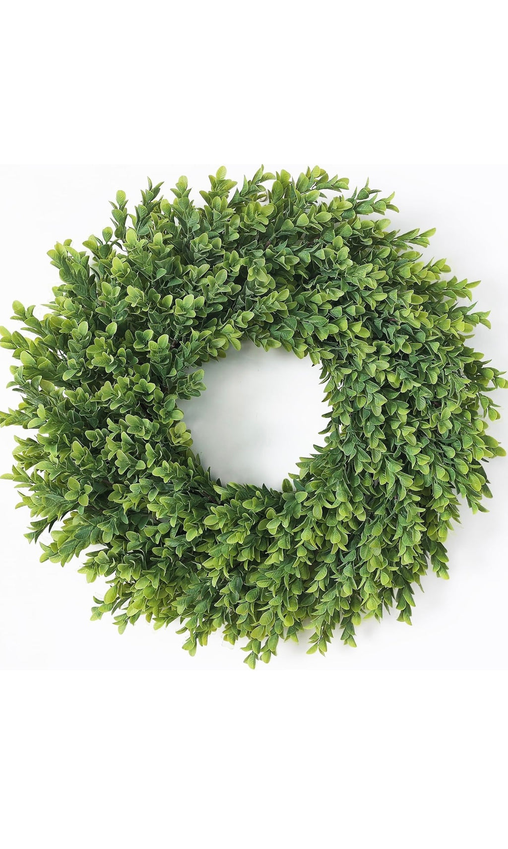 Artificial boxwood wreath