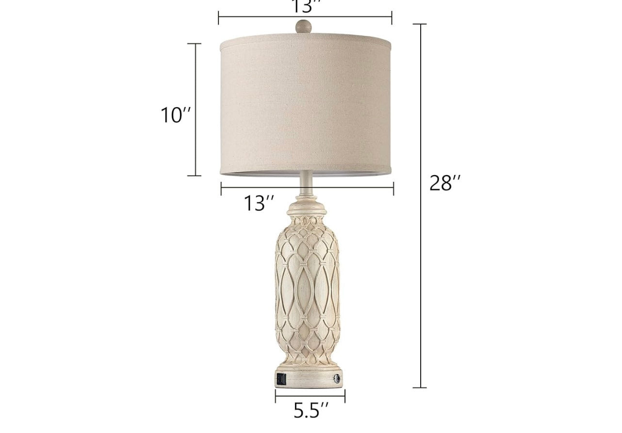 SRJJRS Farmhouse Table Lamps.